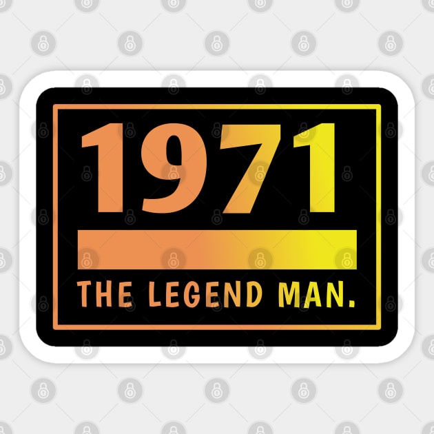 1971 birthday Sticker by BlackMeme94
